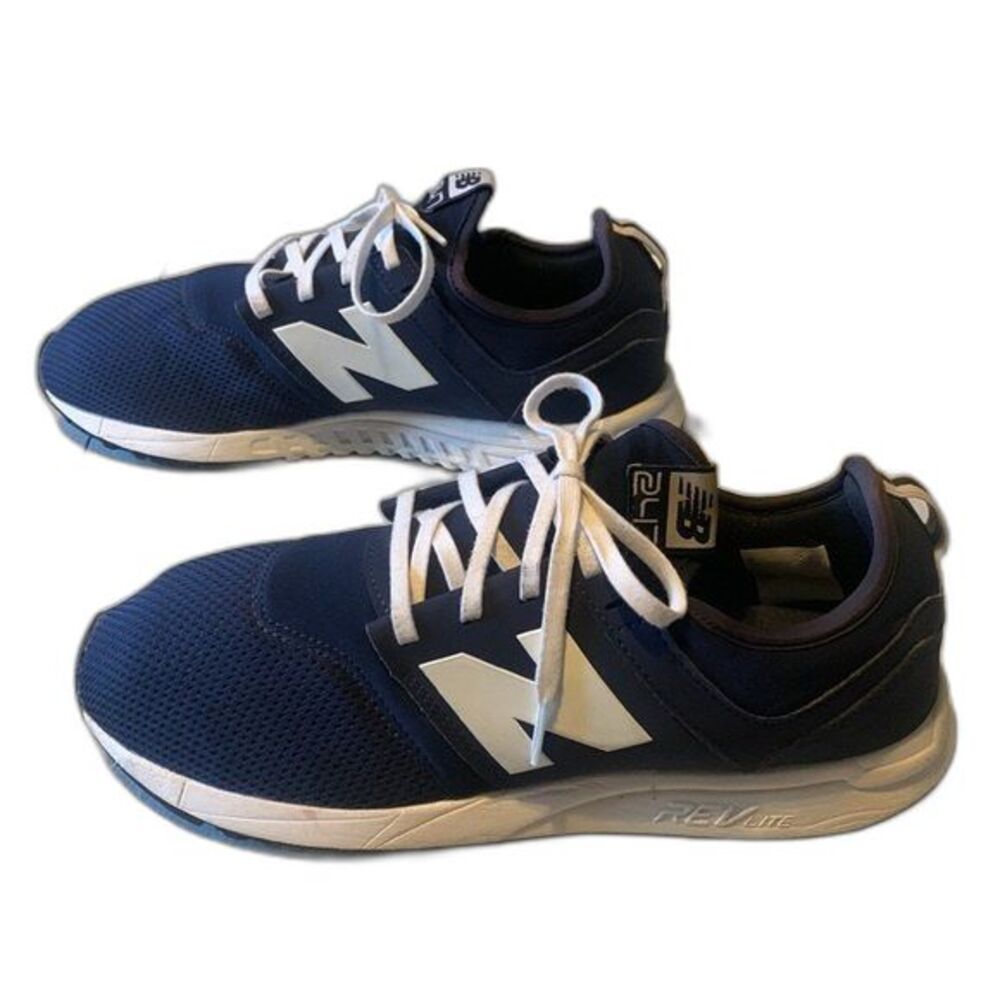New Balance 247 Navy White Running Athletic Shoes Sneakers Men's 8.5D Walking